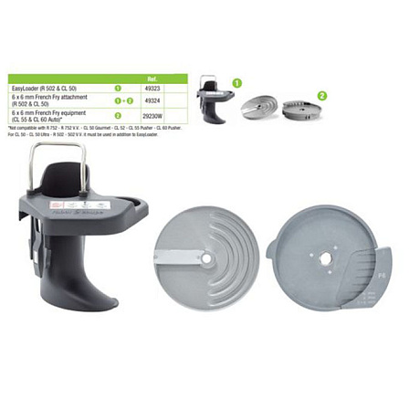 Комплект для нарезки брусочков/картошки фри Robot Coupe 6х6 мм EasyLoader 49324