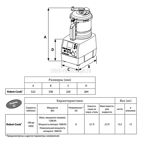 Куттер блендер с подогревом Robot Coupe Robot Cook